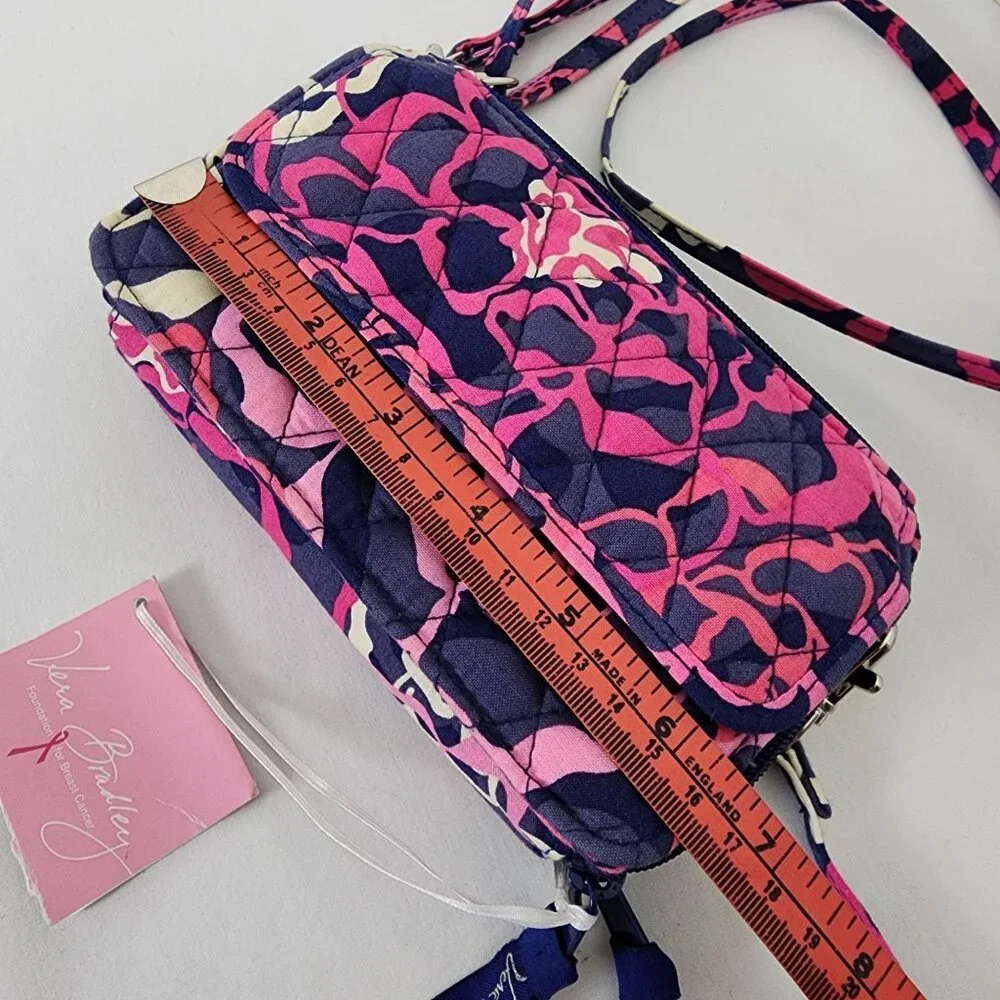 Vera Bradley All In One Crossbody Travel Wallet Katalina Pink NWT Limtd Edition - Picture 7 of 12